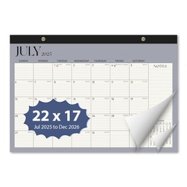 Desk Calendar 2025, July 2025 to Dec 2026 - Large 17" x 12" Monthly Calendar with To-Do List and Notes for Home, Office or School