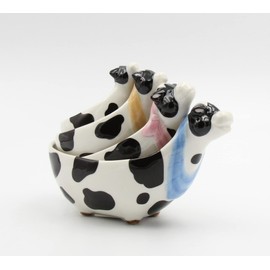 Fine Porcelain Nested Cow Measuring Cups Set of 4 (4 pcs Set), 7" L