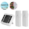 Refrigerator Thermometer Wireless Indoor LCD Digital Freezer Alarm Thermometerwith 2