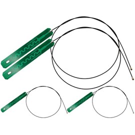 U.FL MHF1 Antena interna de 2,4 GHz 5 GHz Antenas WiFi para portátil con cable de 50 cm para tarjeta Mini PCIe 4 unidades