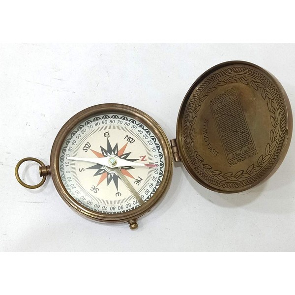 American Compass Antique Vintage Brass Compass Rustic Vintage Home Decor Gifts