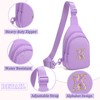 Small Initial Sling Bag for Women Crossbody Bags Fanny Pack