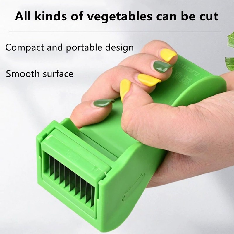 Qinuseaks Bean Stringer and Slicer, Mini Runner Bean Cutter for