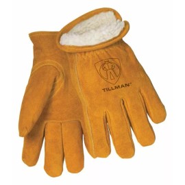 Tillman 2 PR. Tillman Cold Weather Leather Lined Heavy Duty Winter Insulated Work Gloves - Large