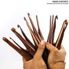 13 Pieces Premium Wooden Crochet Hooks, Crochets Hooks Set for