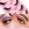 WALWAL Fox Fake Eyelash, Natural Curl Fake 3D Volume Mink