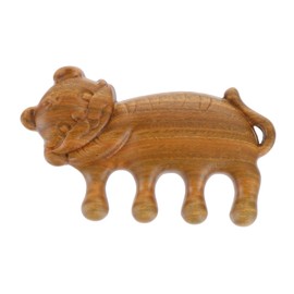 Healvian Wooden Shaped Comb Wide Scalp for Curly Hair Sandalwood Caring Comb for Relaxation and for Daily Use