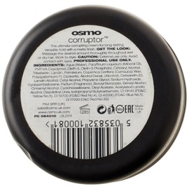 OSMO Corruptor Strong Hold Medium Shine Paste Wax Hybrid 3.38 fl.oz. Wet or Dry Hair