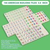 Soulchen Mini American Mahjong Tile Set Include 160 0.8 Inch