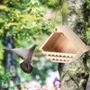 DoubleFill 2 Pcs Cedar Dove Nesting Box Bird House Outdoor