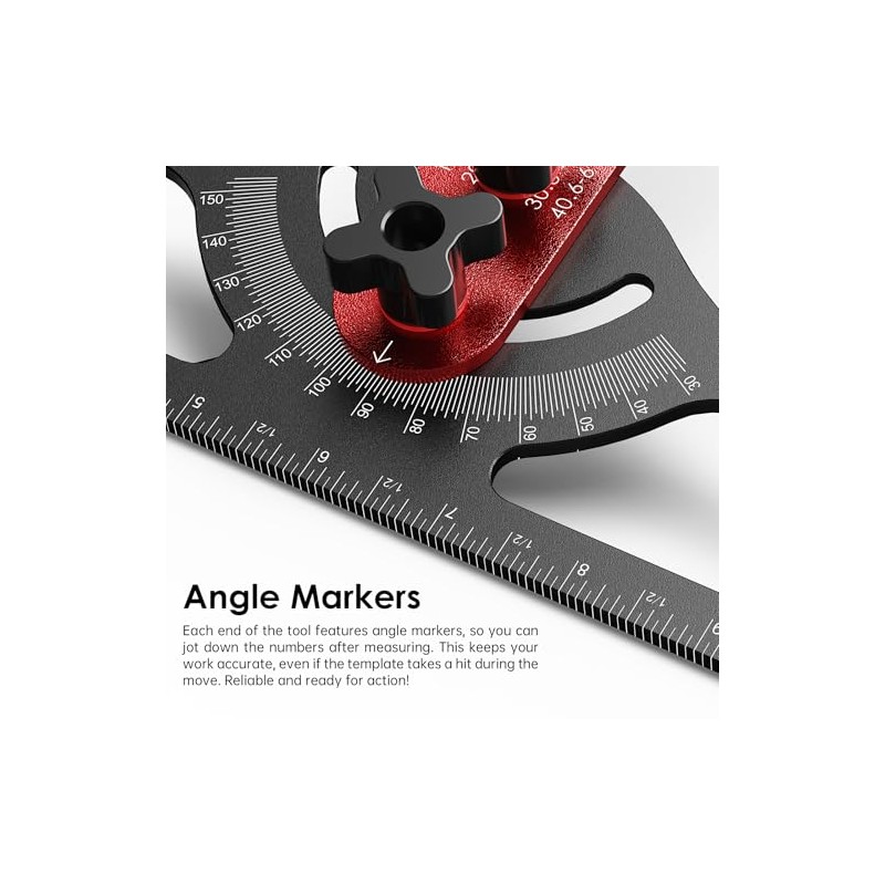 Stair Tread Template Tool - Dual Solid Nut Locking Stair