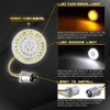 NTHREEAUTO Smoked Bullet Front Turn Signals LED Lights Panel Compatible