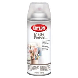 Krylon Clear Matte Finishing Spray Paint Coating, 11 oz, Matte Finish