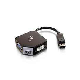 C2G Legrand HDMI VGA DVI Adapter, DisplayPort Adapter, Black Mini Displayport Adapter, Passive Adapter, Male to Female Adapter Converter, 1 Count, C2G 54340