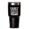 ODDITEES Funny Computer Programmer Tumbler Easily Distracted By Computer Programming