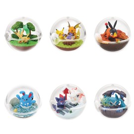 Reement Pokémon Terrarium Collection 14 1 Box Approx. H 3.9 x W 2.8 x D 2.8 inches (100 x 70 x 70 mm), PVC, ABS, Acrylic
