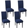 Chair Covers for Dining Room 6 Pack Chair Seat Cover for Dining Room Kitchen, Parsons Chair Covers Dining Chair Slipcover, Navy Blue