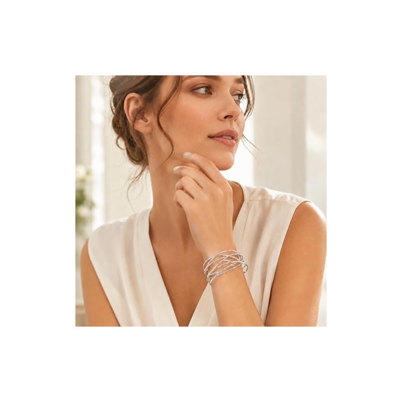 Pulseras de Acero Inoxidable para Mujer con Joyero
