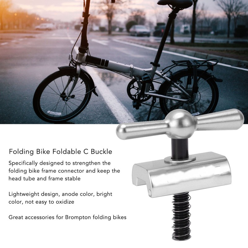 Aluminum Alloy Folding Bicycle Faucet Handlebar Handle Foldable C Buckle