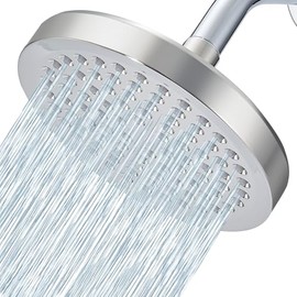 Voolan - Cabezal de ducha de lluvia de alta presión, aspecto moderno de lujo, el reemplazo ajustable perfecto para tu cabezal de ducha de baño, experiencia de ducha cómoda incluso con bajo flujo de