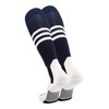 TCK Baseball Stirrup Socks Pattern B (Navy/White, Medium)