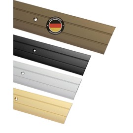 Gedotec transition profile transition rail aluminium flat perforated width 37 mm 3 colours 100 cm and 200 cm brand quality for your living area.