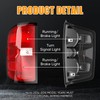 Reilauto Tail Light Assembly Compatible with 2016-2019 Chevy Silverado 1500