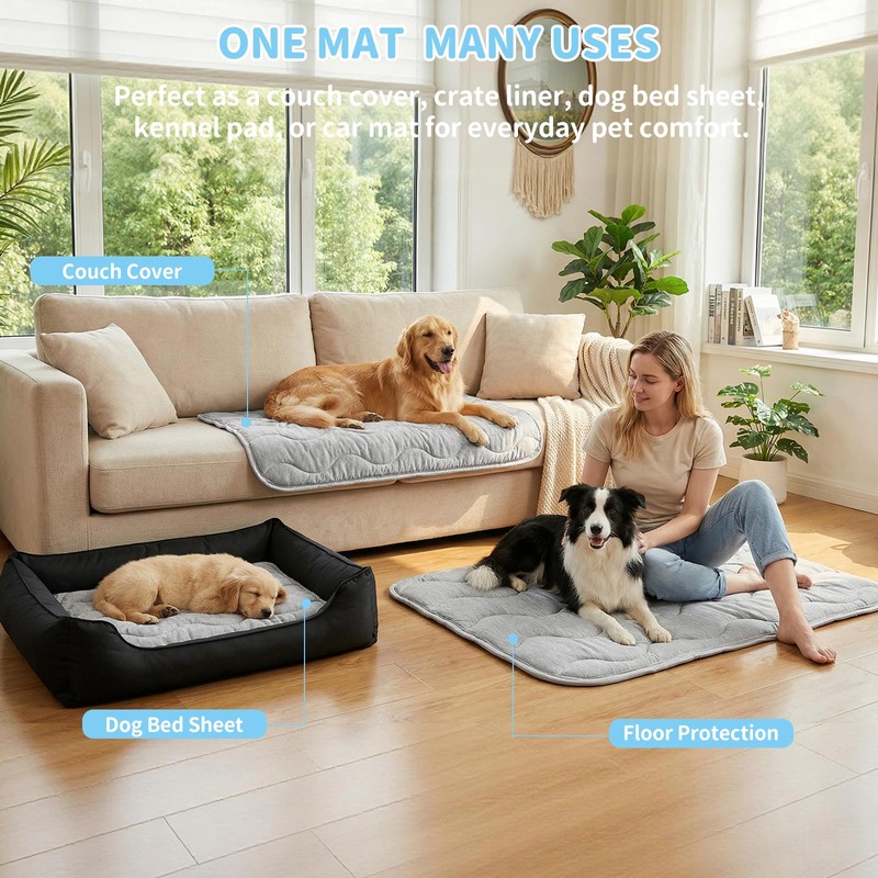 PETZOOKA Dog Cooling Mat Q-Max>0.4 39.4" *27.6" Self Cool Pad