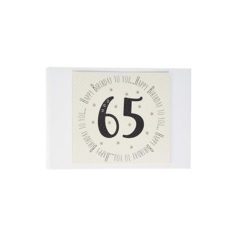 White Cotton Cards 65th Birthday Memories Photo Album (MTGA65T), of
