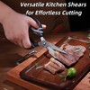 Sharp Kitchen Scissors Detachable with Soft Comfort Handle,Dishwasher Safe Cooking,