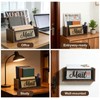 Mail Organizer Countertop, Rustic Farmhouse 2-Slot Wood & Iron Mail