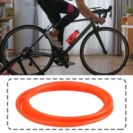 ECSiNG Cinghia Di Ricambio Per Rullo Per Bicicletta Rossa Perimetro In TPU 185 Cm X 5 Mm Per Rulli Per Allenamento Bici