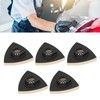 5PCS Wool Polishing Pad with Alloy Steel Base Triangular Felt
