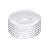 Sizikato 6pcs Clear Glass Snack Plate, Restaurant Dessert Plate, Tea