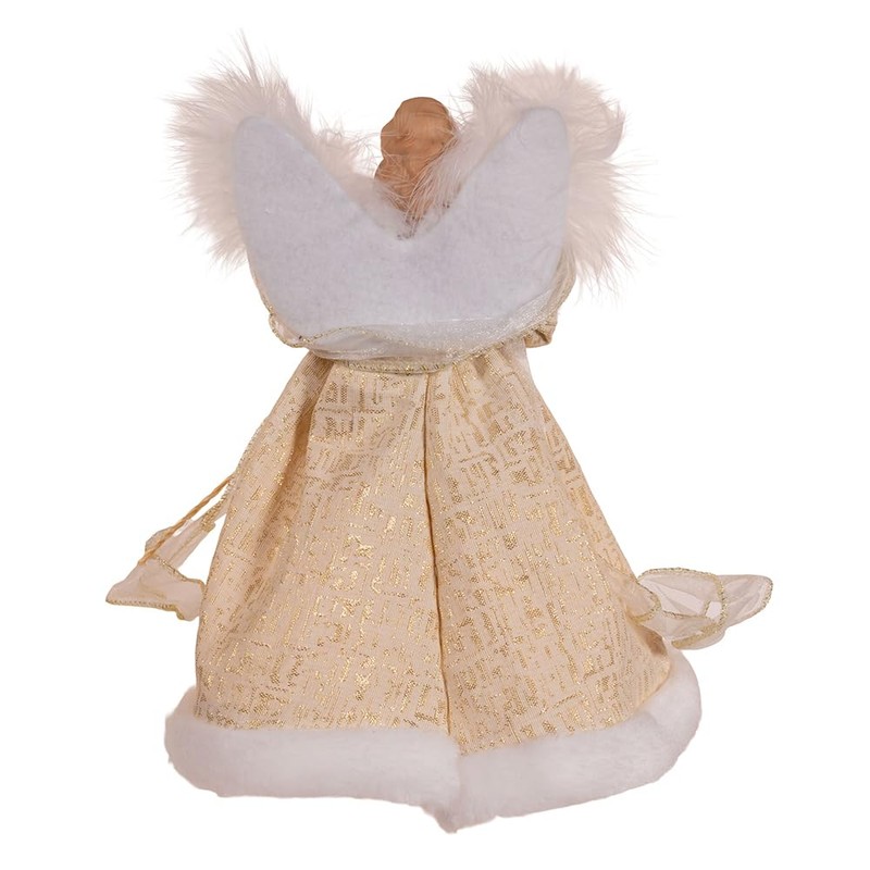 Kurt Adler 10-inch 10-Light Natural Angel Treetop