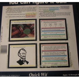 Quick Wit Trivia Game for Teens & Adults (Ages 14+) by Quick Wit