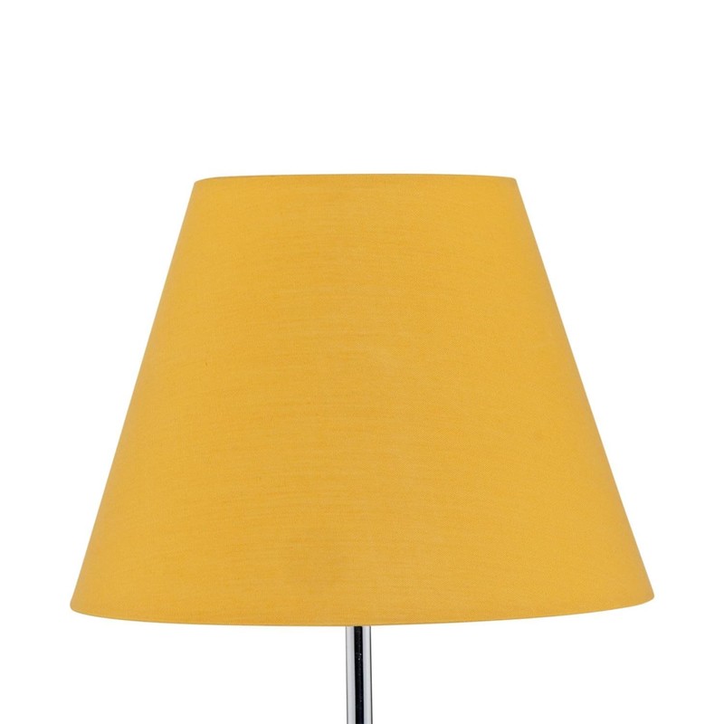 Set of 2 Ochre Fabric Table Lamp Shades, Lampshade for
