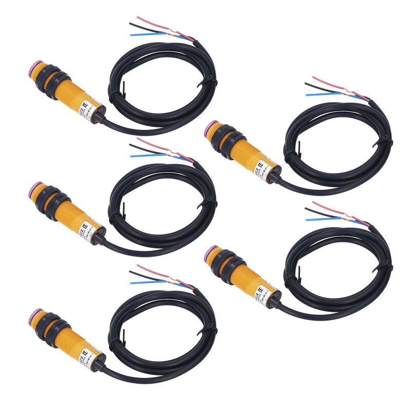5 Pcs Infrared Photoelectric Switch NPN Normally Closed 5 To