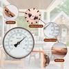 4 Inch Outdoor Thermometer, Outside Temperature Gauge Decorative for Patio,