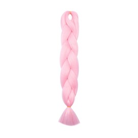 Two Tones Women 24inch Jumbo Braids Hair Afro Crochet Twist Braiding Bulk Hair Style 1 Bundle/100g Fiber Hair Extensions - Light Pink