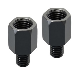 KYTAMYTE Motorcycle Mirror Adapter 8mm Left to 8mm Right Hand Thread Black Universal Fit for Scooter Dirt-Bike Motorcycle Bike ATV (2PCS)