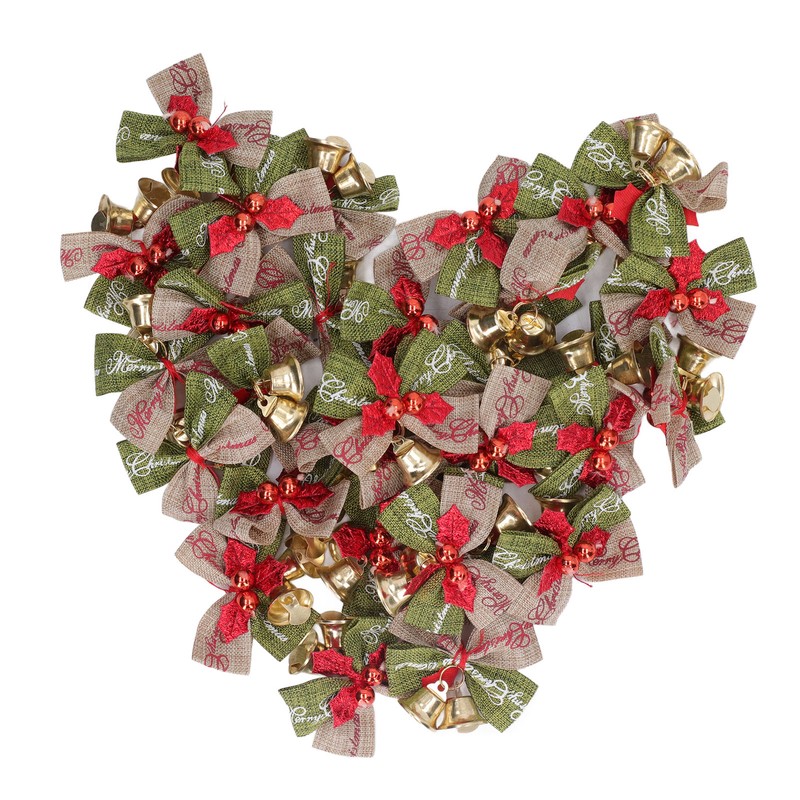 50Pcs Mini Bowknot Bells Durable Metal Happy Vibes Widely Used