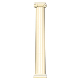 Beistle Roman Pillar Photo Prop Backdrop, Greek Column Wall Decoration, Italian Jointed Cut Out Party Decor, Rome& Greece Party Accessry, 6'