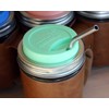 Silicone Drinking Lids with Rust Proof Stainless Steel Bands by