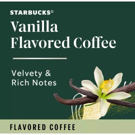 Starbucks Flavored Coffee K-Cup Pods, Vanilla 10 Count (Pack of 2)