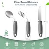 3-Piece Adaptive Utensils Set - 42° Angled Parkinsons Utensils, 2.5