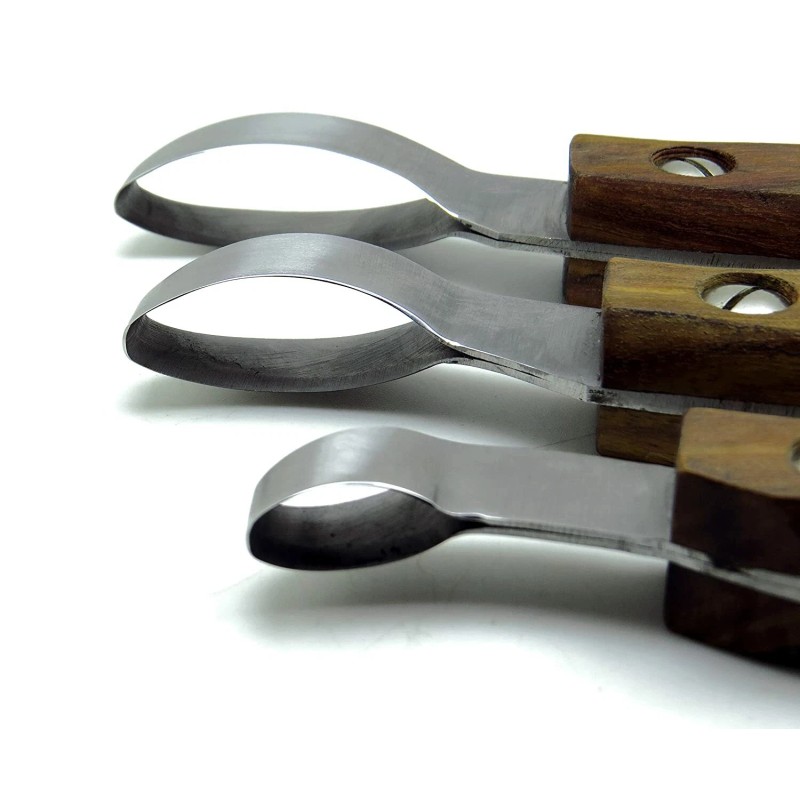 Premium Instruments 3 Pcs Hoof Knife 7.5" (Small, Medium, Large)