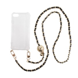 Smile LaLa Chain 13 Case, Shoulder Type, Cross-body Portable, College Students, Ceremony, Thin Insert, Universal Use, Hangs from the Neck, Thick, Openable, Slip, Reinforced Girls, Stylish, Convenient,