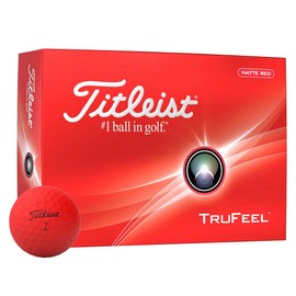 TITLEIST 24 TRUFEEL DZ Unisex Matte Red Golf Ball
