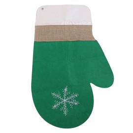 Christmas Sign Gloves Eco Friendly Reusable Christmas Front Door Decor for Wall Trees Fireplaces Green